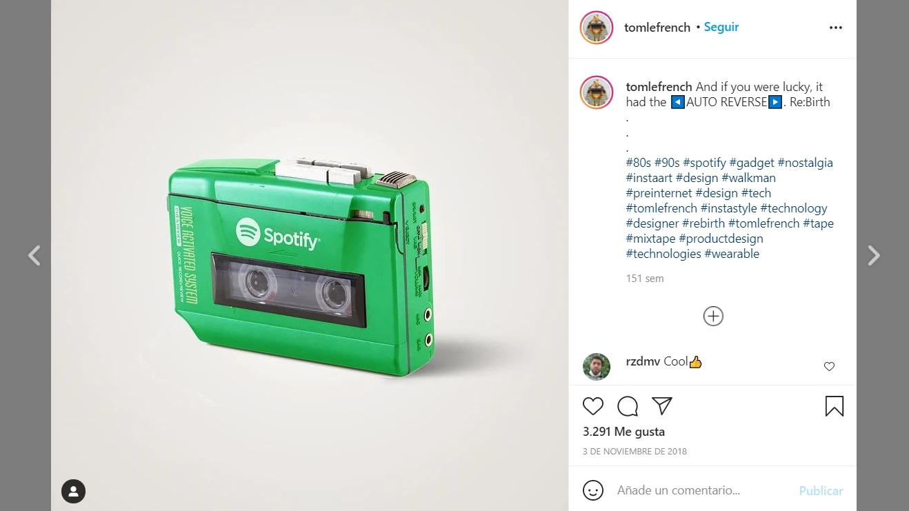 Instagram de @tomlefrench