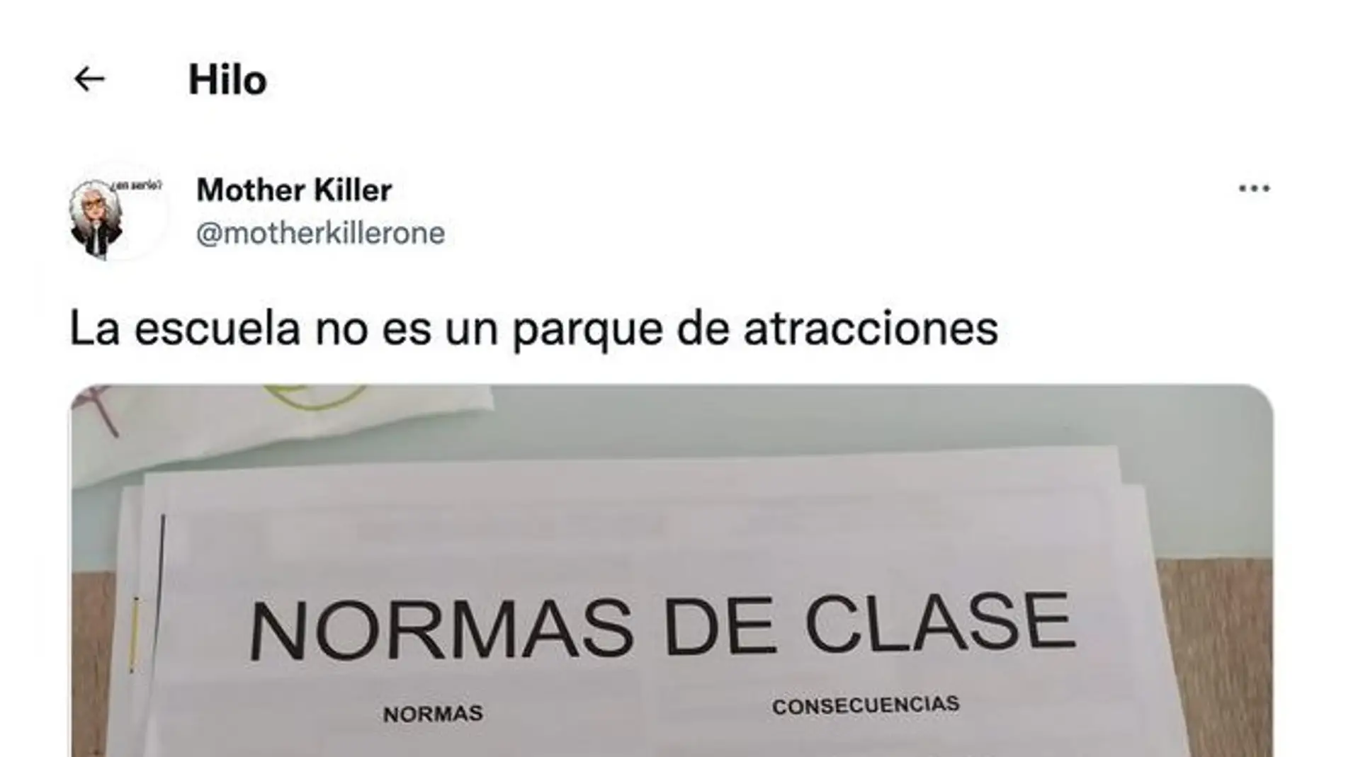 Comparte las normas de clase de un colegio y se genera un debate en Twitter sobre educación física