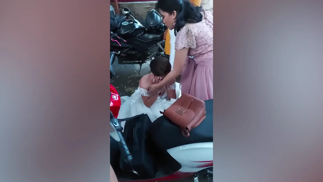 Esta novia llora desconsoladamente al descubrir que ha sido estafada el día de su boda