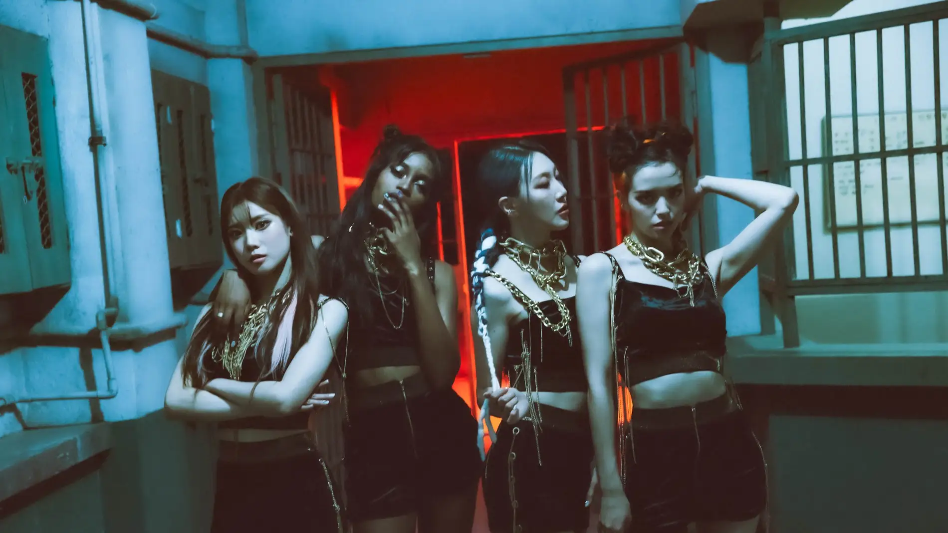 Las miembros del grupo de K-Pop Blackswan