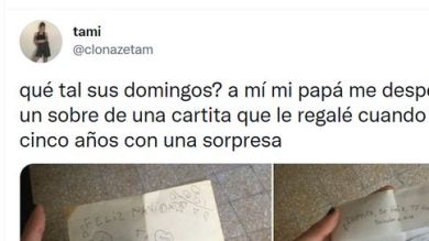 Revienta Twitter al compartir el regalo que le hizo su padre y ya supera los 230.000 'me gusta'