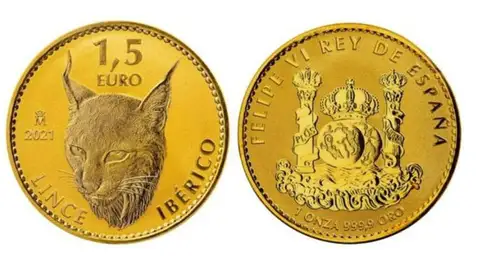 La moneda de 1,5 euros que ya circula por España: cómo es y dónde conseguirla LINCE IBÉRICO