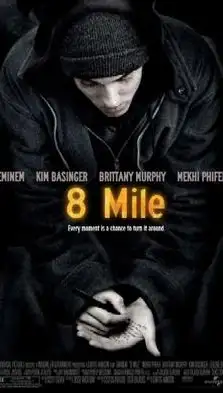 Poster promocional de la película "8 mile"