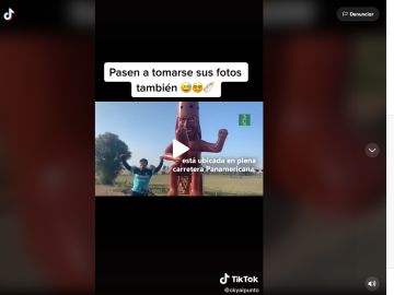 Vandalizan enorme falo de la estatua de la fertilidad peruana