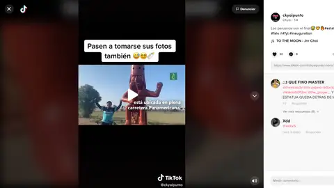 Vandalizan enorme falo de la estatua de la fertilidad peruana Vandalizan enorme falo de la estatua de la fertilidad peruana