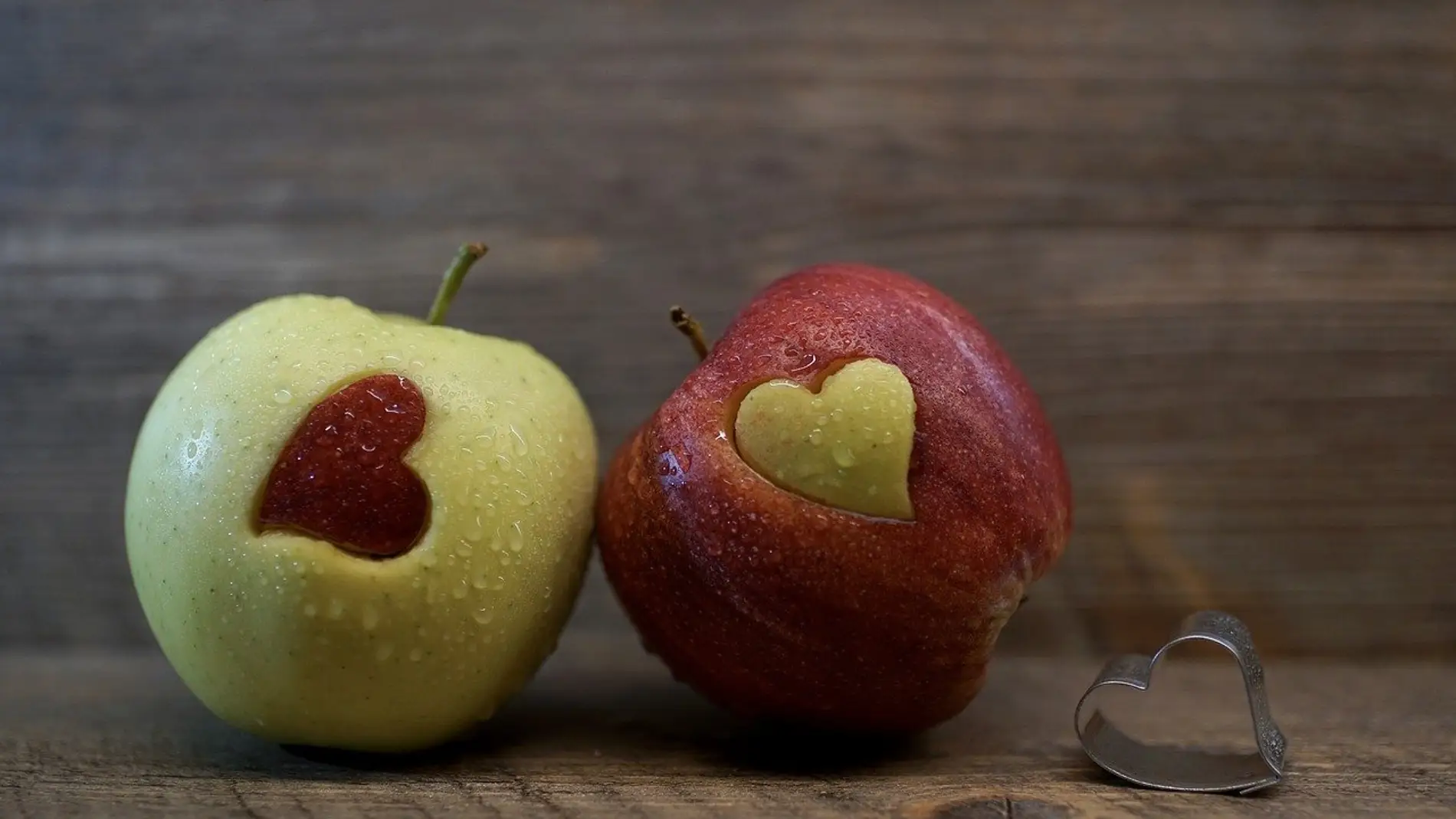 Corazones de manzana