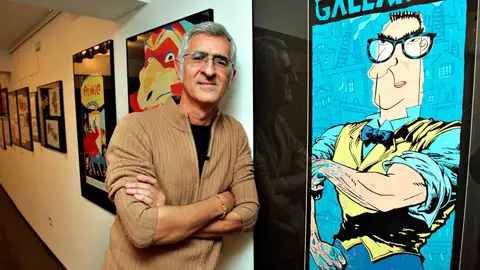 El historietista Miguel Gallardo El historietista Miguel Gallardo