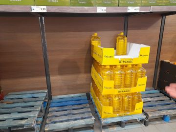Algunos supermercados se están quedando sin aceite de girasol.