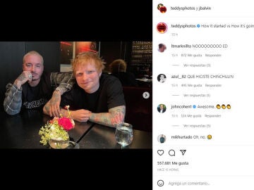 JBalvin y Ed Sheeran juntos