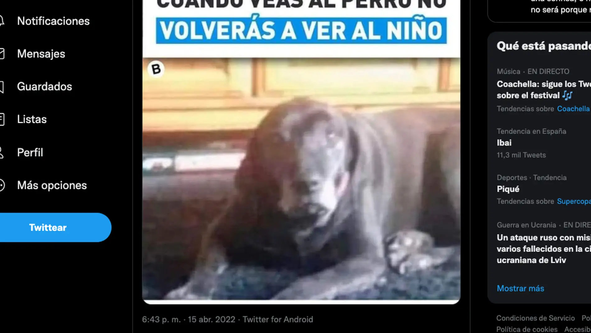 El perro-niño de los horrores