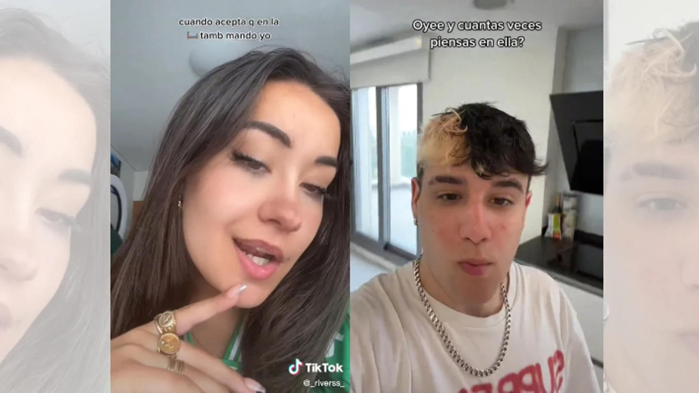 Marina Rivers y JCorko en sus respectivas cuentas de TikTok. Marina Rivers y JCorko en sus respectivas cuentas de TikTok.