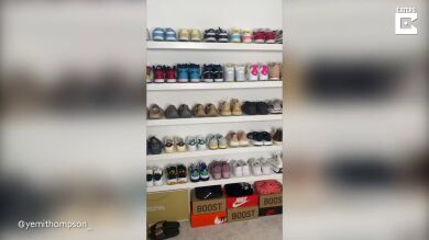 Una mujer se vuelve viral al compartir su espectacular colección de zapatillas valorada en más de 7000 euros