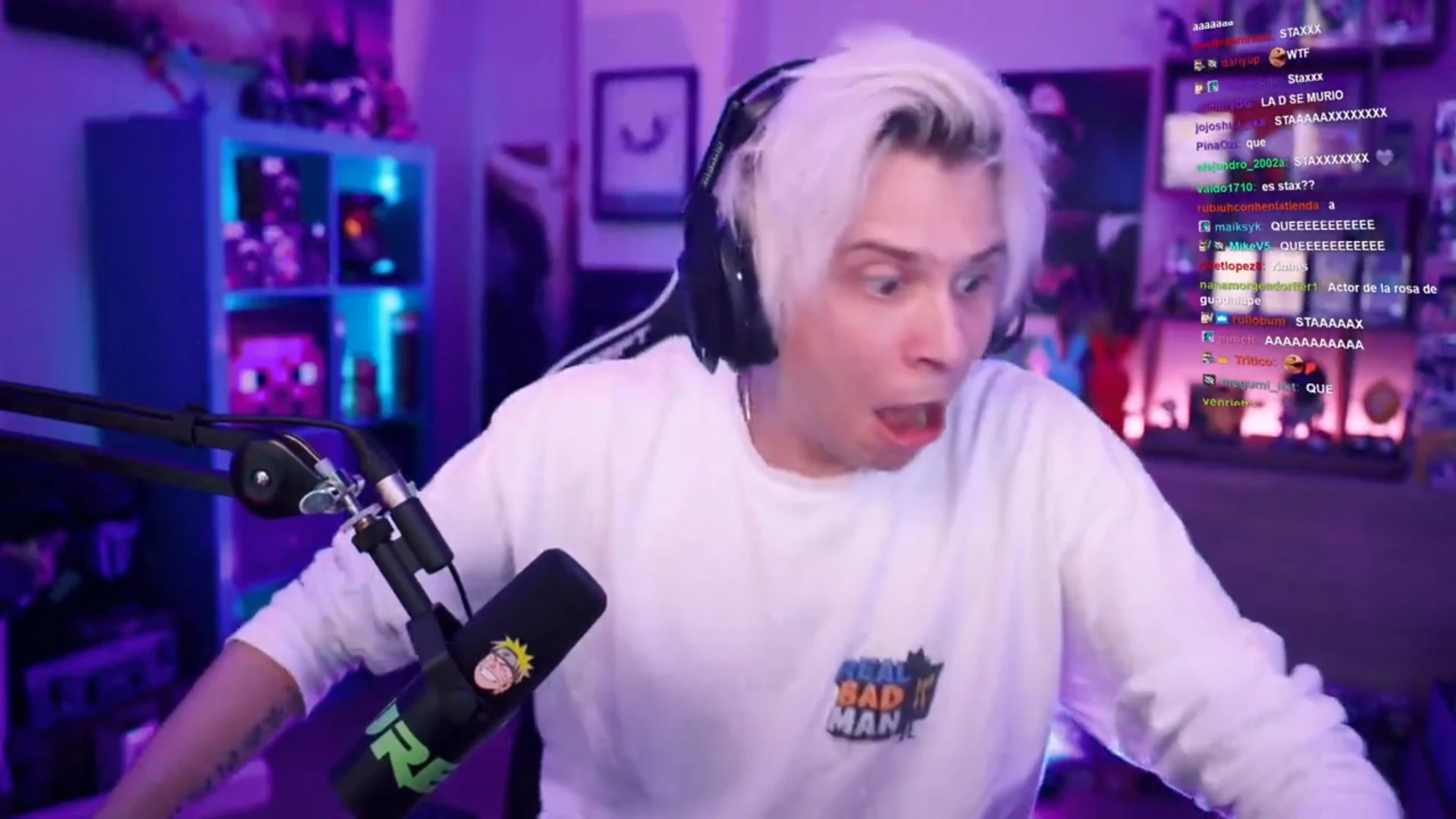 Rubius en uno de sus streams.