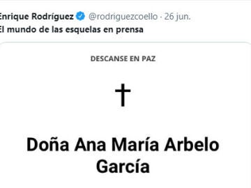 La demoledora esquela que ha dejado a todo el mundo flipando