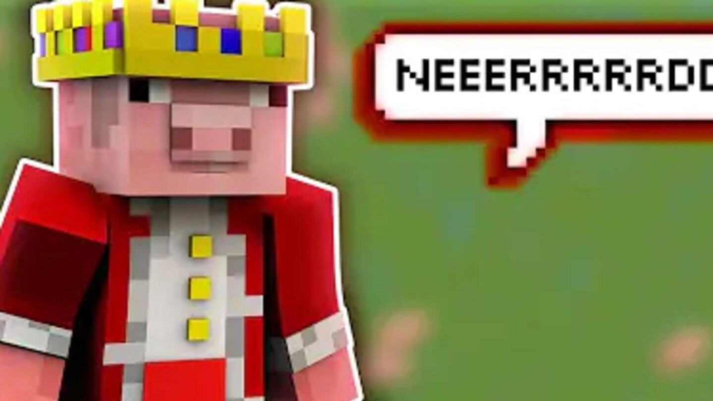 La skin de Technoblade en Minecraft, con su t&iacute;pico y amistoso "frikiiiis"