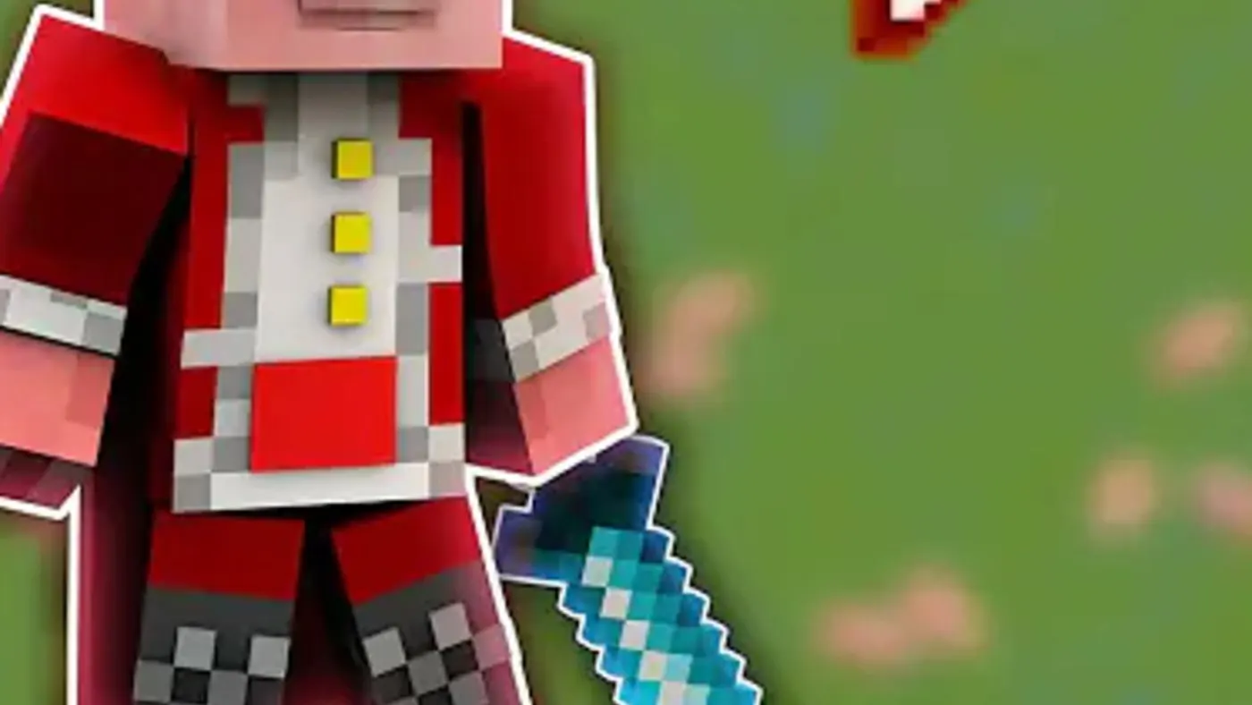 La skin de Technoblade en Minecraft, con su típico y amistoso "frikiiiis" La skin de Technoblade en Minecraft, con su típico y amistoso "frikiiiis"