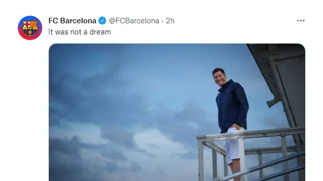 Llegada de Lewandowski al Barcelona