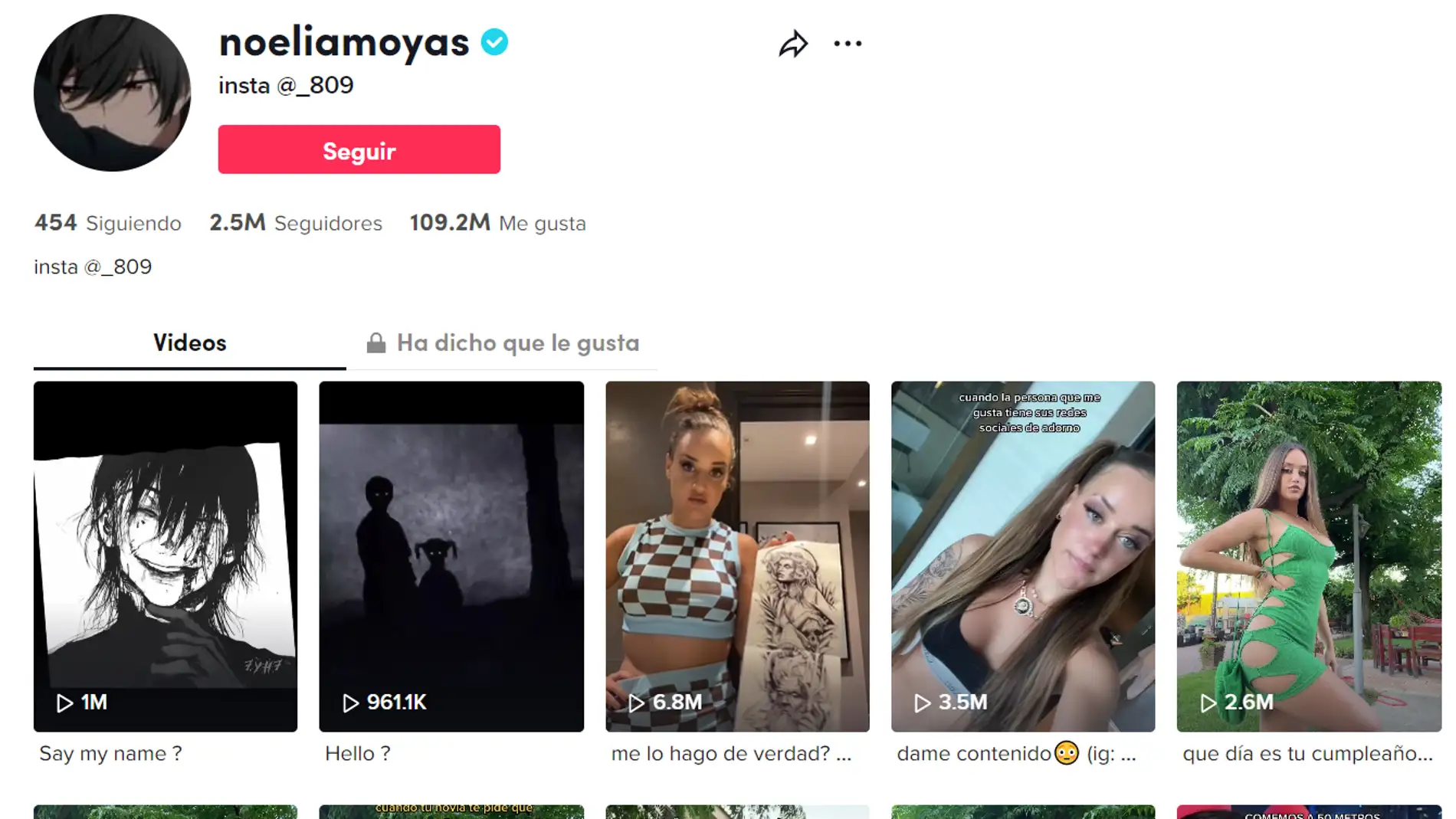 Noelia Moya, hackeada en TikTok.