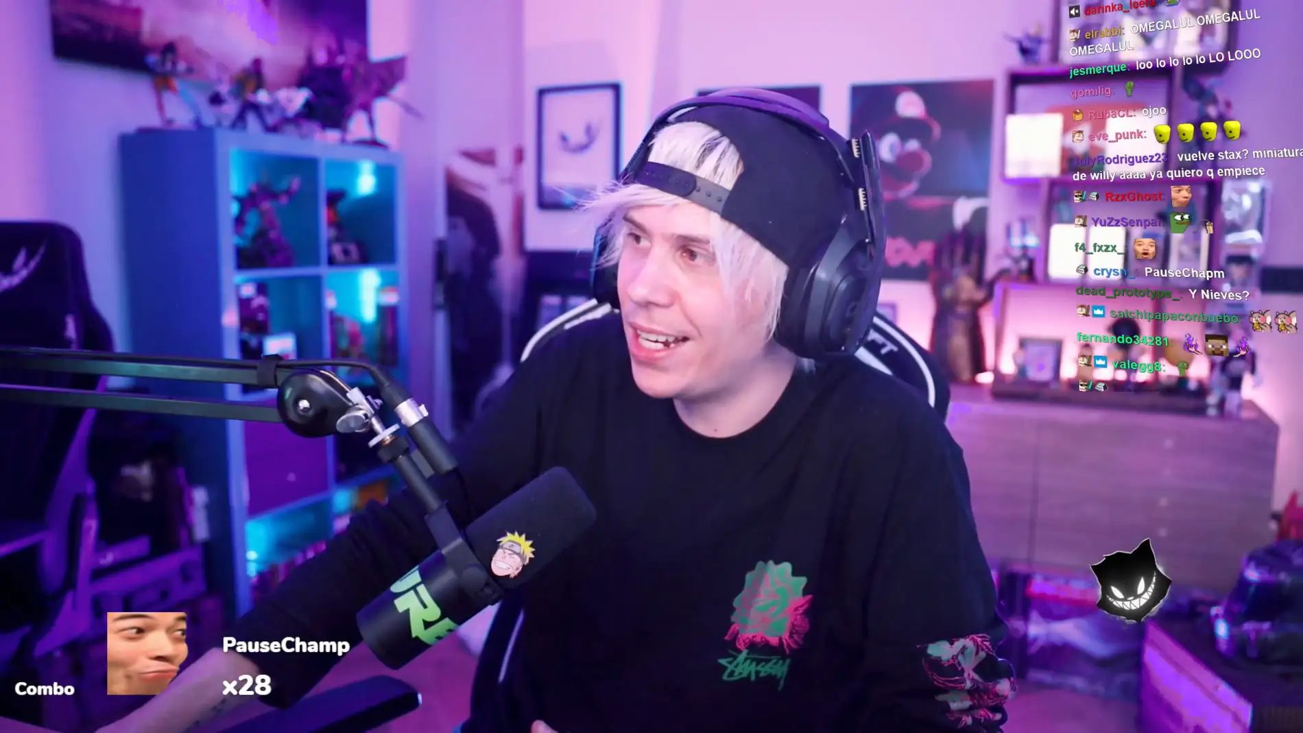 Rubius en su stream.