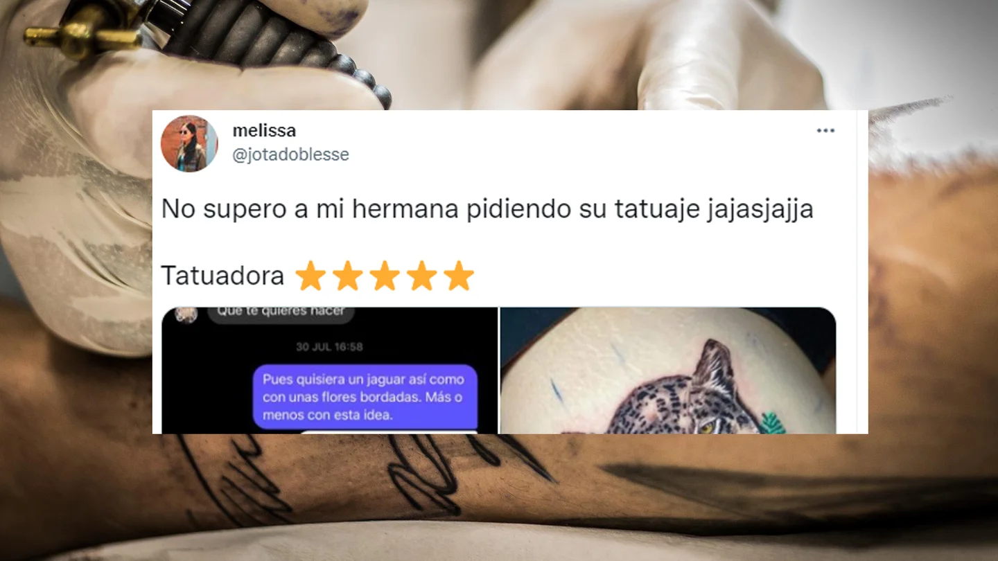 "Tatuadora de cinco estrellas": La conversación entre su hermana y la diseñadora para hacerse un tatuaje que ha revolucionado las redes "Tatuadora de cinco estrellas": La conversación entre su hermana y la diseñadora para hacerse un tatuaje que ha revolucionado las redes