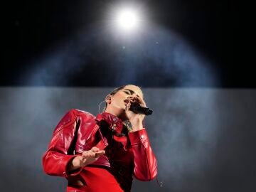 Rosal&iacute;a durante su concierto en Barcelona