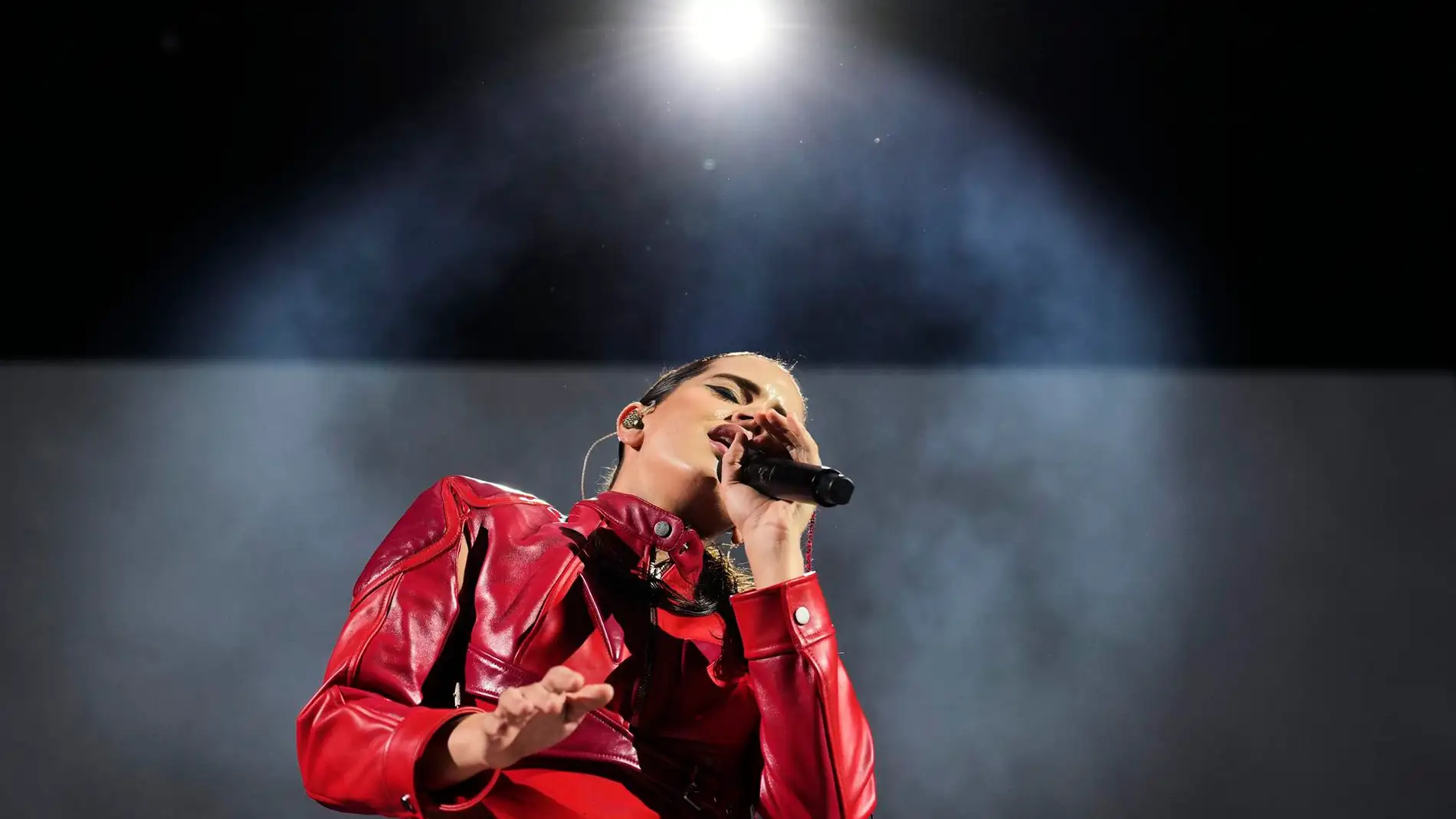 Rosalía durante su concierto en Barcelona