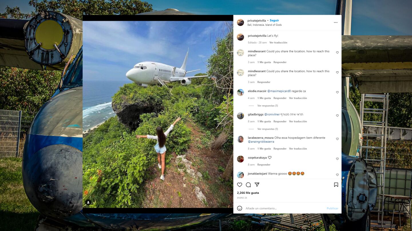 El Boeing 737 que ha aparecido en un campo de Bali y que acabar&aacute; siendo un resort de lujo
