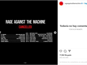 Rage Against The Machine cancelan su gira europea