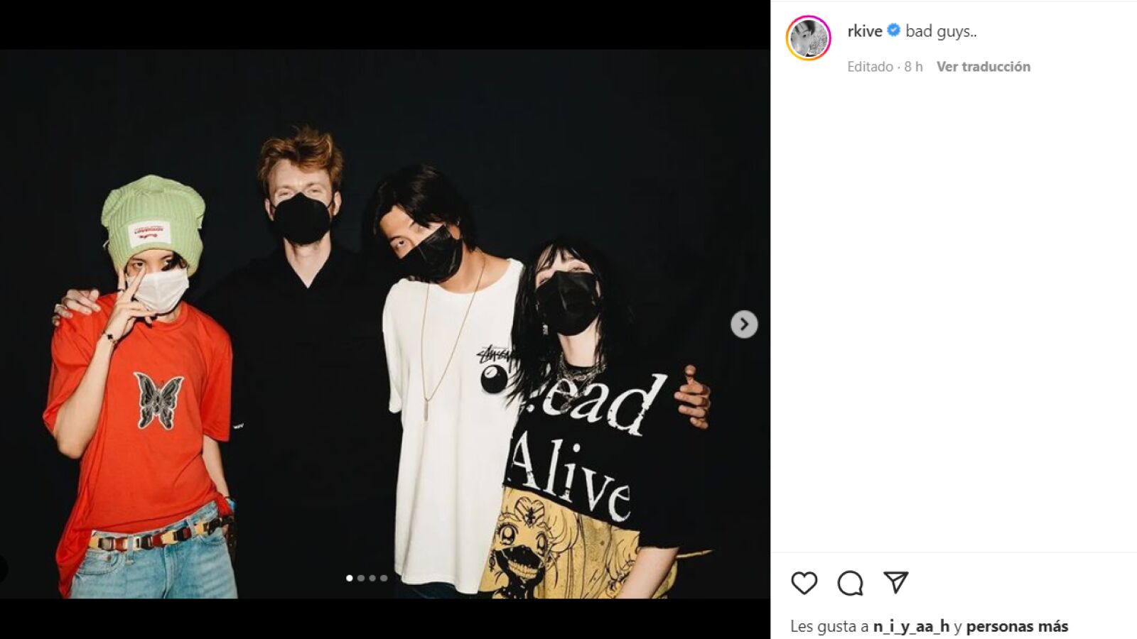 RM y J-Hope de BTS en el concierto en Seoul de Billie Eilish: todo lo que el Army necesitaba