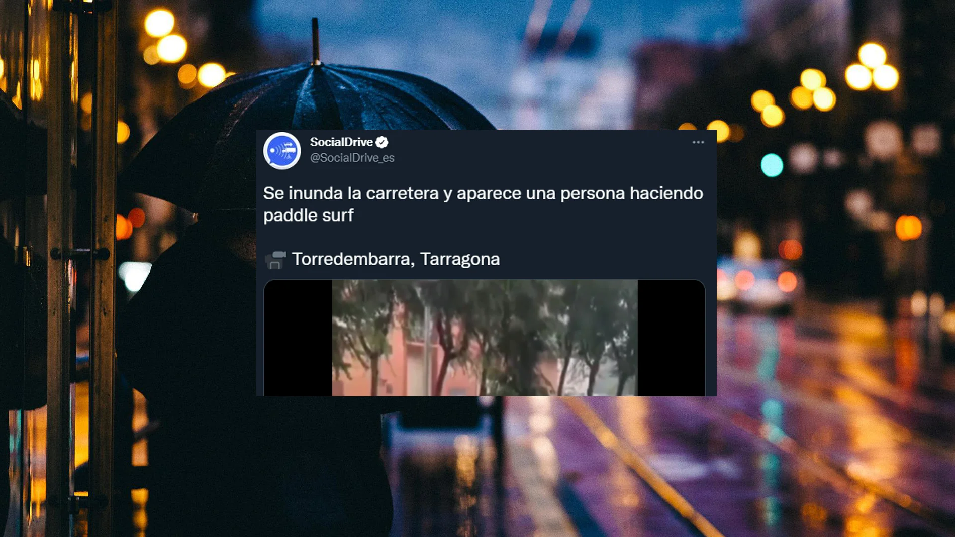 El v&iacute;deo viral sobre las lluvias de Tarragona que ha dado la vuelta a las redes