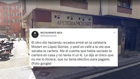 El gesto de un camarero de Valladolid que está conquistando a todo el mundo El gesto de un camarero de Valladolid que está conquistando a todo el mundo