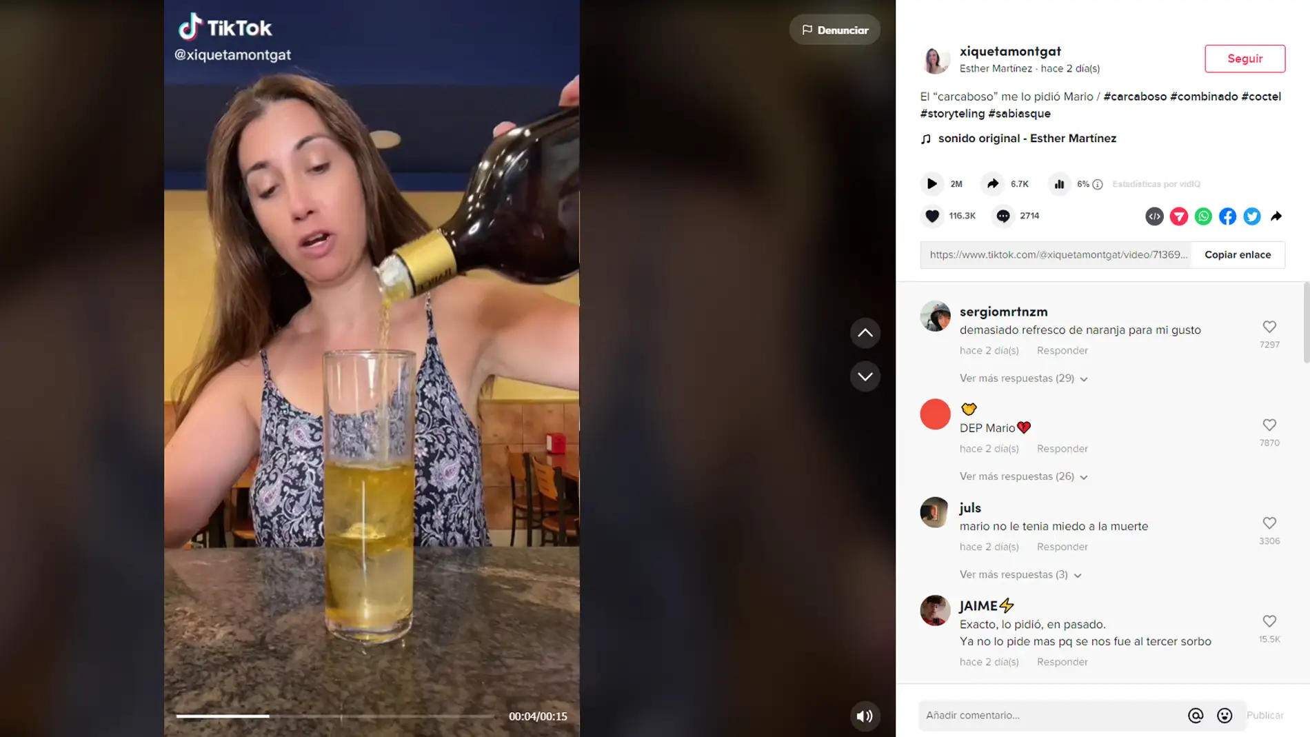 El "Carcaboso", la copa imposible que ha dejado a todos alucinados en Tik Tok