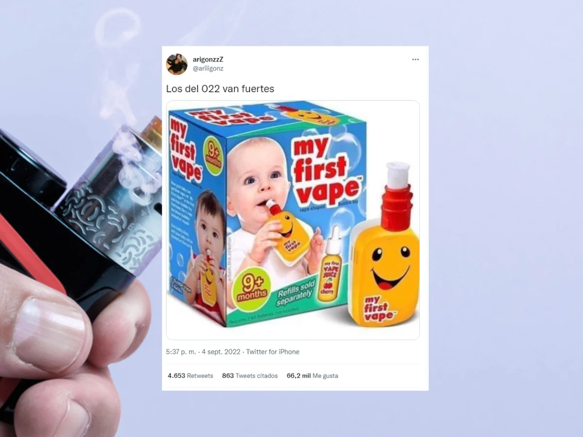 El juguete para bebés de 9 meses que se ha viralizado por simular un vaper:  ¿Existe de verdad?