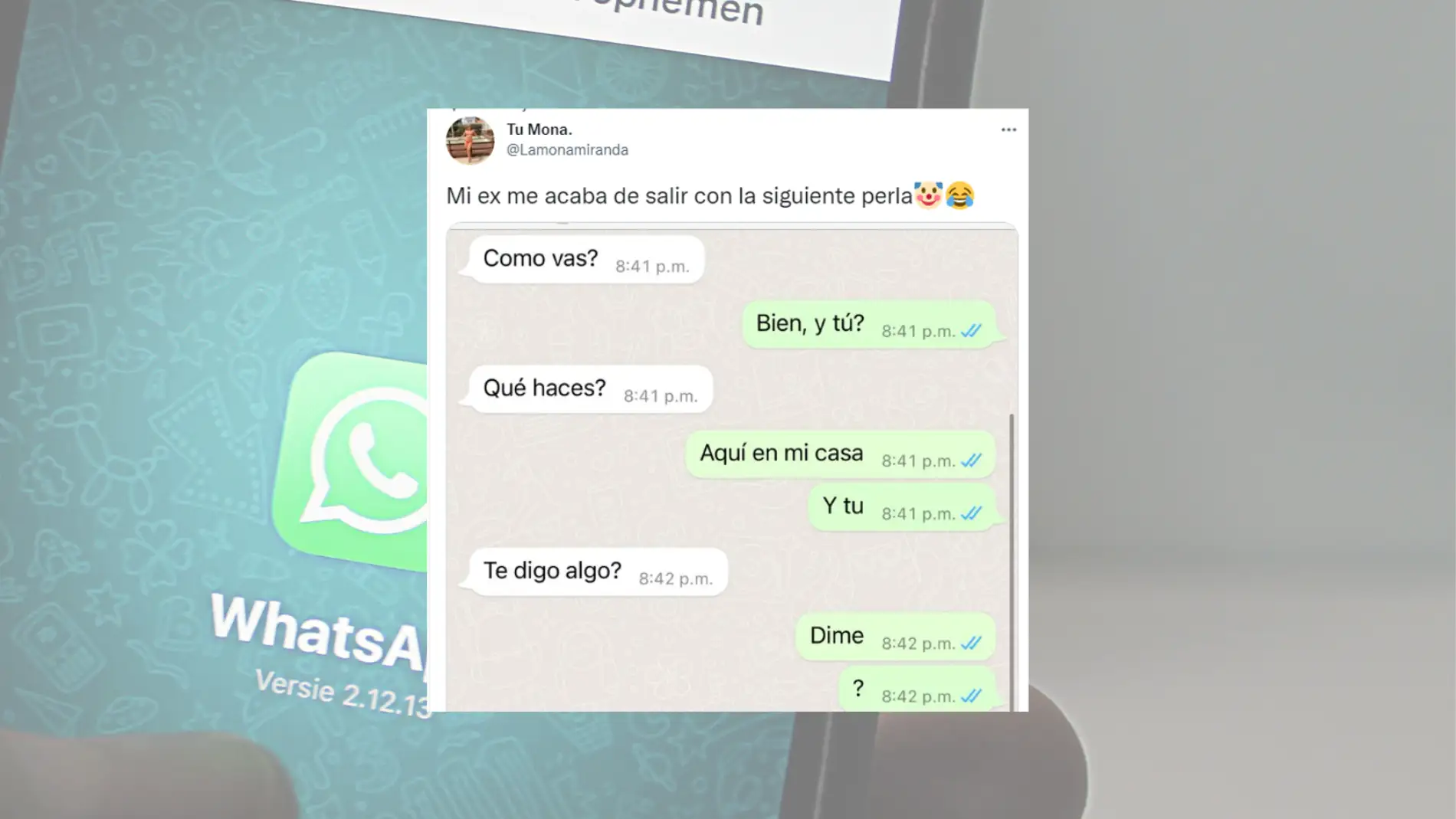 Mensaje viral de una ex pareja