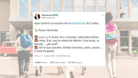 Hilo de Twitter de una madre en la reunión de padres y profesora Hilo de Twitter de una madre en la reunión de padres y profesora