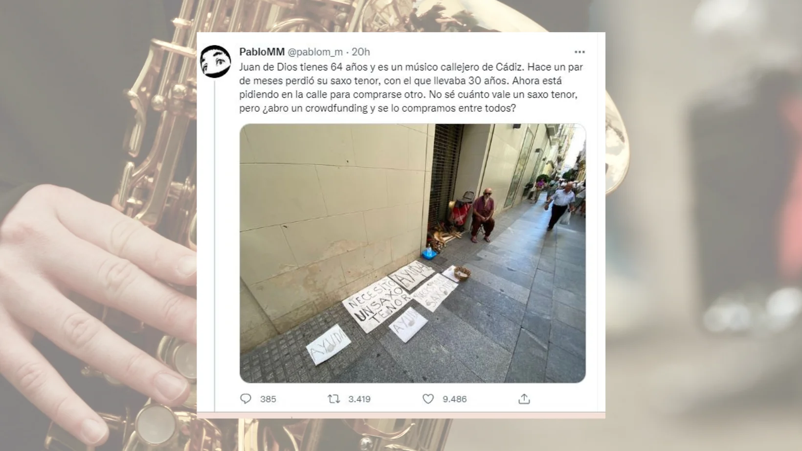 Hilo Twitter Saxof&oacute;n