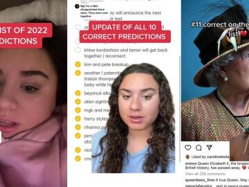 La TikToker adivina que ha acertado 11 de 22 predicciones sobre famosos que hizo para este 2022