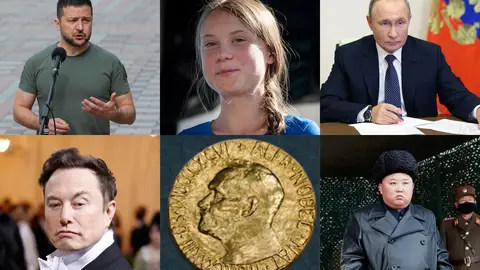 Candidatos al Nobel de la Paz según @norcoreano Candidatos al Nobel de la Paz según @norcoreano