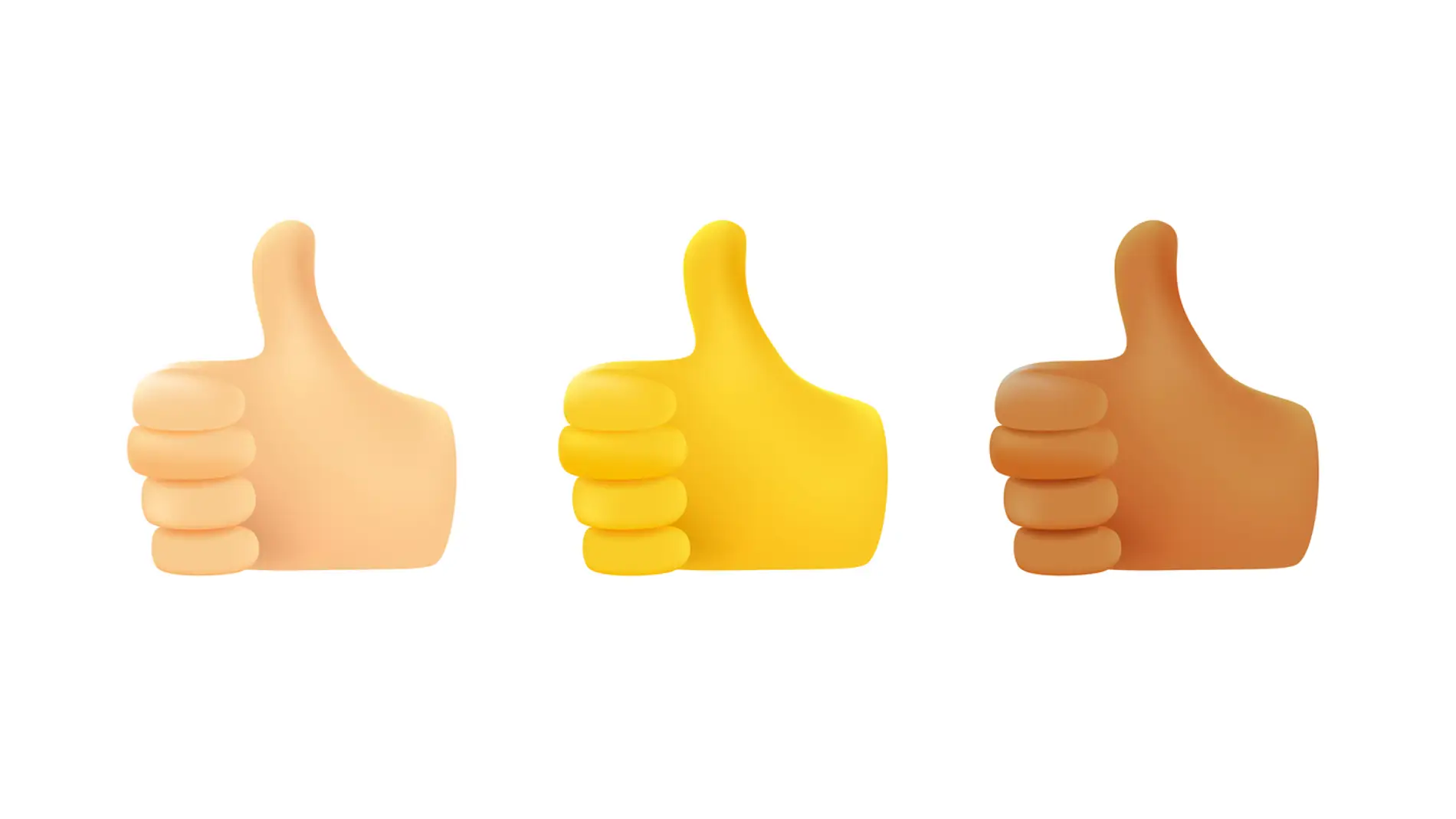 Emojis con el pulgar hacia arriba