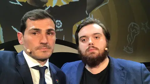Ibai con Casillas, en 2019 Ibai con Casillas, en 2019