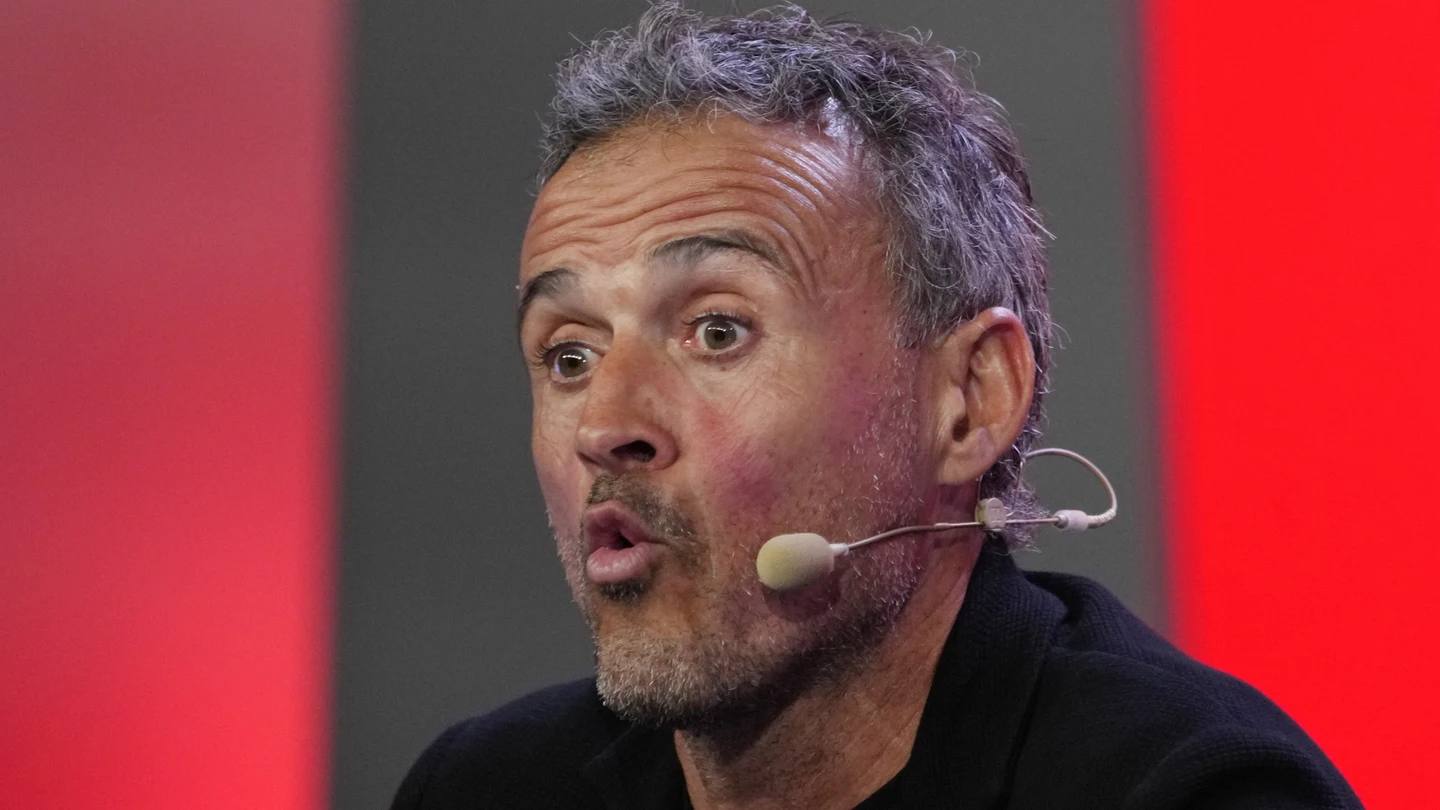 Luis Enrique en una rueda de prensa Luis Enrique en una rueda de prensa