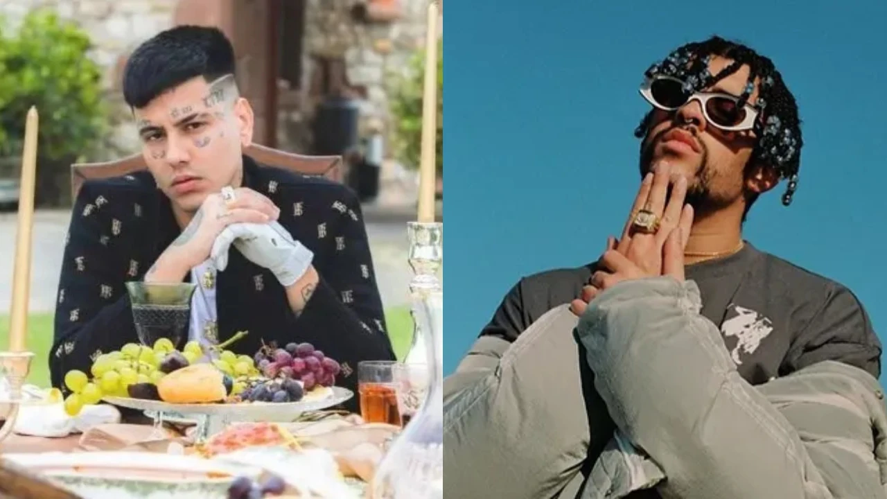 Duki y Bad Bunny en sus videoclips.