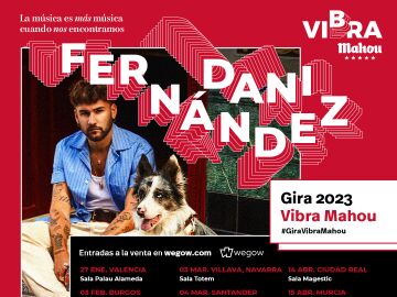 Dani Fernández será el nuevo protagonista de la Gira Vibra Mahou 2023