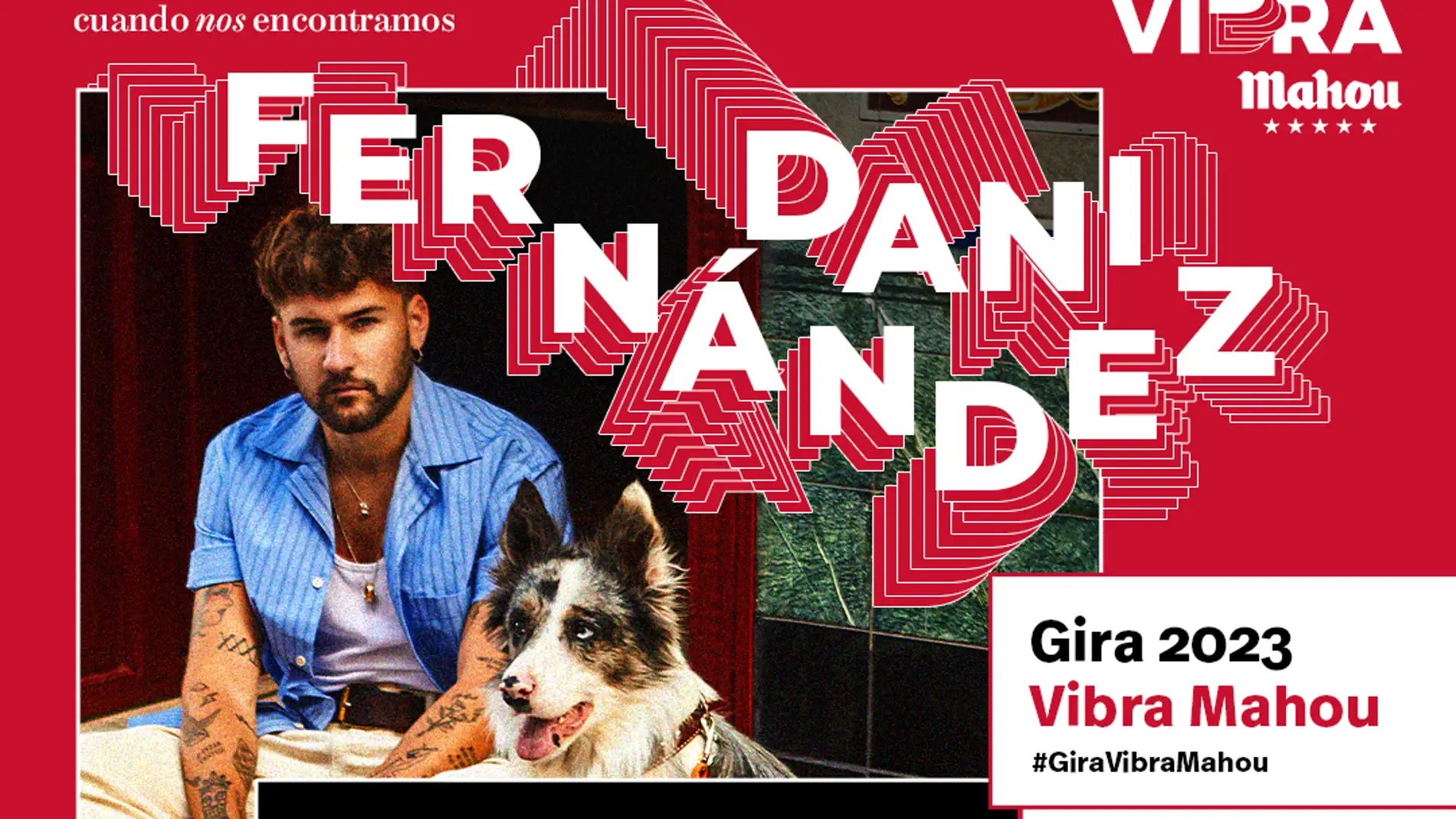 Dani Fernández será el nuevo protagonista de la Gira Vibra Mahou 2023