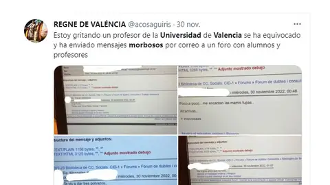 Los morbosos mensajes en un foro de alumnos de la Universidad de Valencia: "Me encantan las mamis fupas" Los morbosos mensajes en un foro de alumnos de la Universidad de Valencia: "Me encantan las mamis fupas"