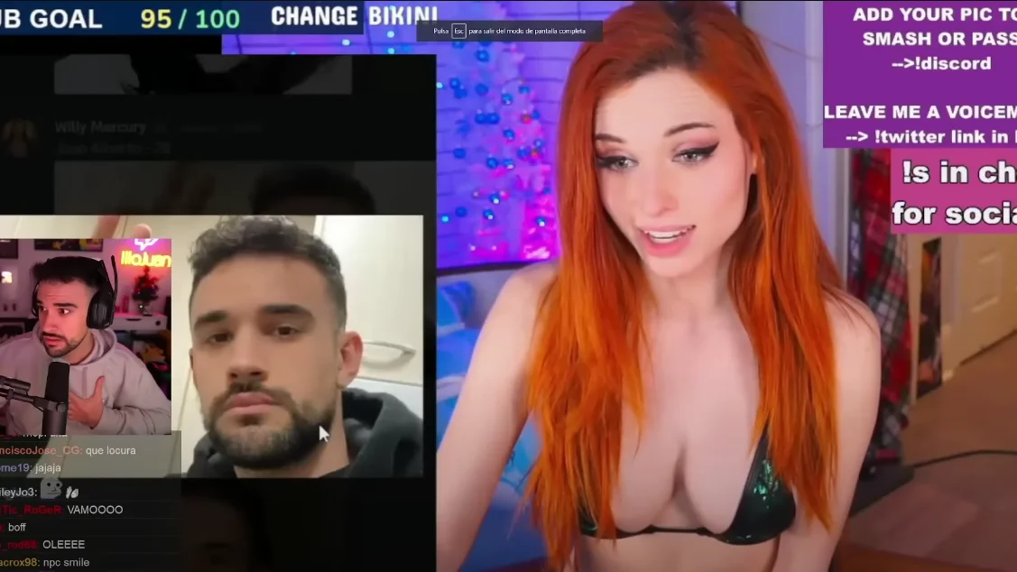 Illojuan reaccionando a Amouranth reaccionando a Illojuan (literal)