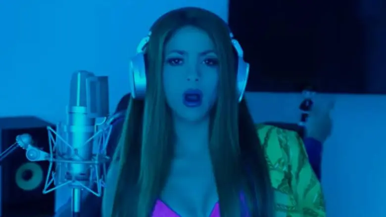 Shakira en la sesión con Bizarrap. Shakira en la sesión con Bizarrap.