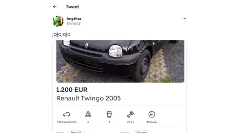 Los demoledores anuncios de coches Twingo en Wallapop: "He bajado el precio porque la Shakira ha decidido hacerle una canción al Pique" Los demoledores anuncios de coches Twingo en Wallapop: "He bajado el precio porque la Shakira ha decidido hacerle una canción al Pique"
