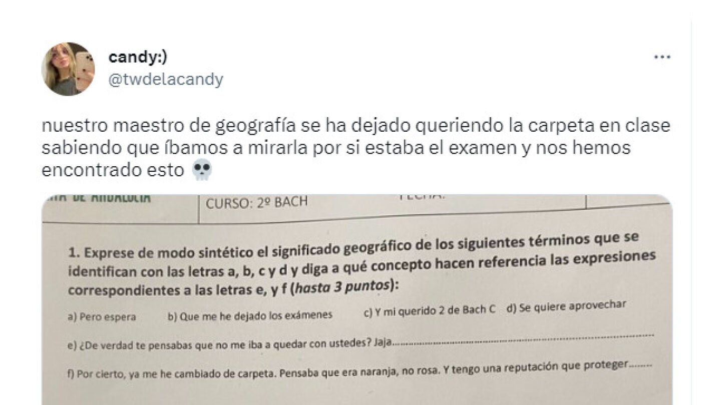 Un profesor enga&ntilde;a a sus alumnos filtrando un examen falso y pasa la siguiente