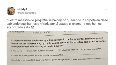 Un profesor engaña a sus alumnos filtrando un examen falso y pasa la siguiente Un profesor engaña a sus alumnos filtrando un examen falso y pasa la siguiente